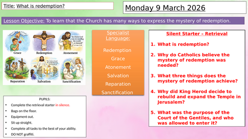 Y9: KS3 CATHOLIC RED: Desert to Garden - L5: What is redemption ...