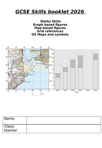 GCSE Geography how to Skills booklet: OS maps, Grid references, graphs ...