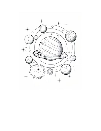 30 Solar System Coloring Pages for Kids and Adults – Planets, Space ...