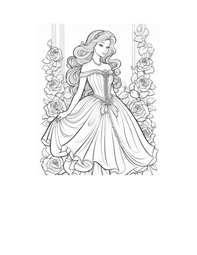 30 Princess Coloring Pages for Kids – Cute Royal Princess Coloring Book ...