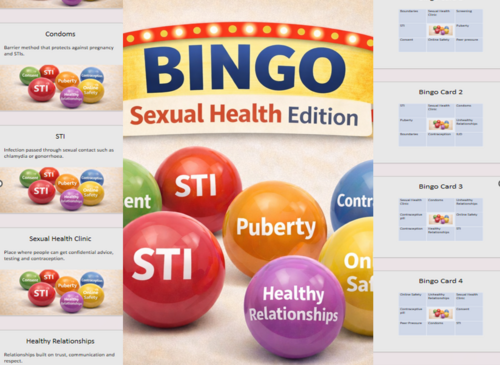 Bingo: Sexual Health Edition | Teaching Resources