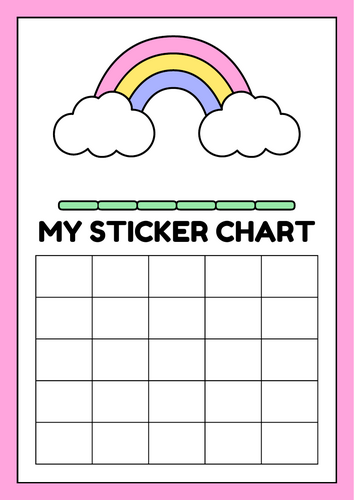 Sticker Reward Chart Pack | Teaching Resources