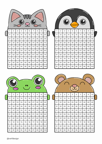 Hundreds Charts - Worksheets, Games & Pixel Pictures (Animals ...