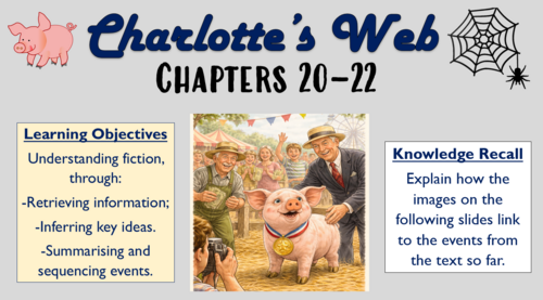 Charlotte's Web - Chapters 20-22 - The Ending!