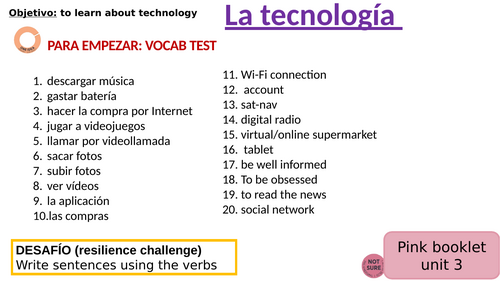 La tecnologia - Spanish KS3 | Teaching Resources