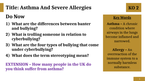 Asthma and Severe Allergies