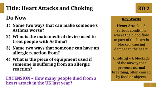 Heart Attacks and Choking