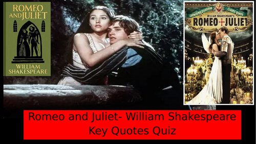 Romeo and Juliet Quote Quiz | Teaching Resources