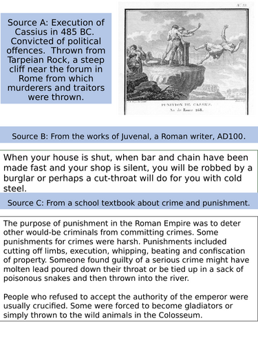 Roman Crime and Punishment | Teaching Resources