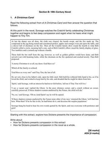 GCSE A Christmas Carol Predicted Exam Questions 2026 (AQA) | Teaching ...