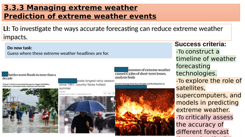 Edexcel IAL Geography- Paper 3- Paper 3: Contested Planet- Atmosphere ...
