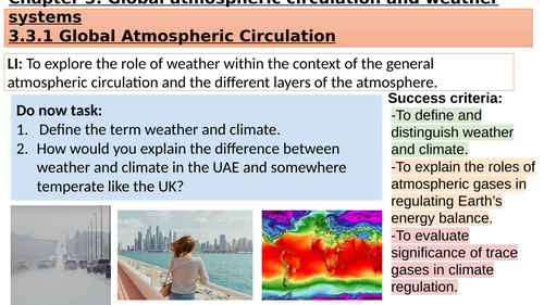Edexcel IAL Geography- Paper 3- Paper 3: Contested Planet- Atmosphere ...
