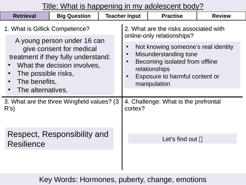 Y7 PSHE- HT4- Autonomy & Advocacy 2