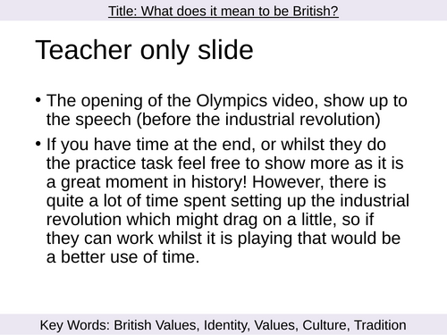 Y7 PSHE- HT6 Citizenship- Being British