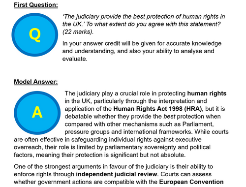 WJEC AS/A Level Politics Model Answers - Full Papers - Paper 2 - 2024 ...