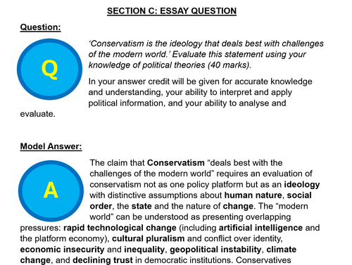 WJEC AS/A Level Politics Model Answers - Full Papers - Paper 3 - 2024 ...