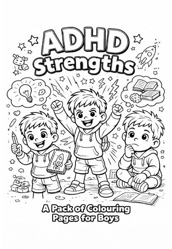 ADHD Strengths Colouring Pages for Boys KS1 KS2 | SEN Positive Traits ...