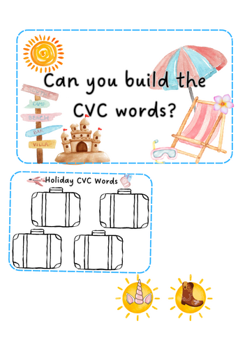 Holidays - Build CVC words