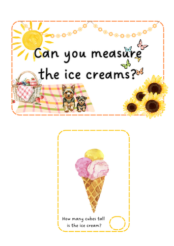 Summer - measure ice creams