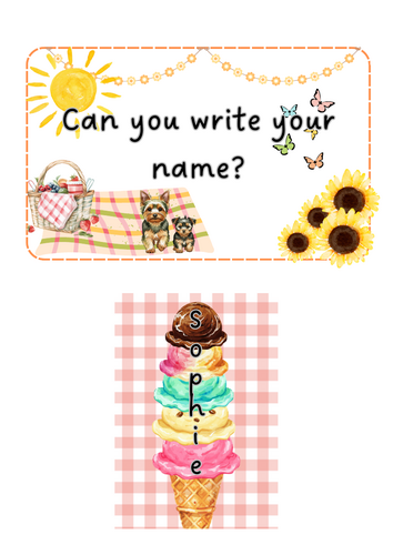 Summer - Name writing