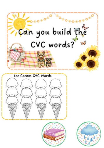 Summer - build the cvc words