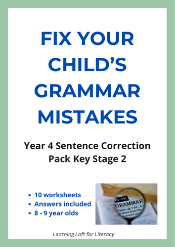Year 4 Grammar & Punctuation Bundle | KS2 English Worksheets ...
