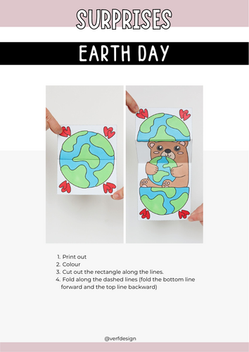 Printable Earth Day Colouring Fun - Craft for Kids | Teaching Resources