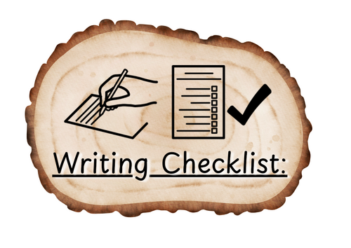 Log Writing Checklist Reminders | Teaching Resources