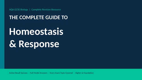 AQA GCSE Biology: Homeostasis FULL Lesson & Revision Pack (Active ...