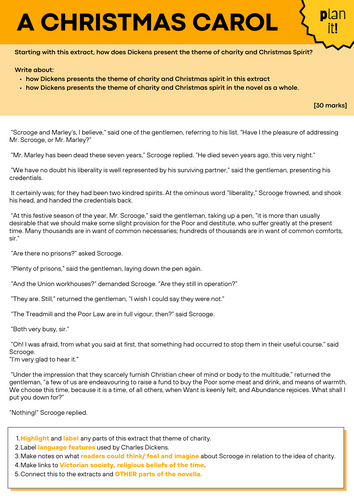 AQA A Christmas Carol Exam Revision Booklet | Teaching Resources