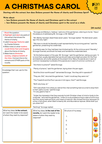 AQA A Christmas Carol Exam Revision Booklet | Teaching Resources