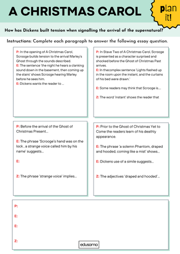 AQA A Christmas Carol Exam Revision Booklet | Teaching Resources