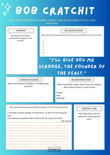 AQA A Christmas Carol Exam Revision Booklet | Teaching Resources