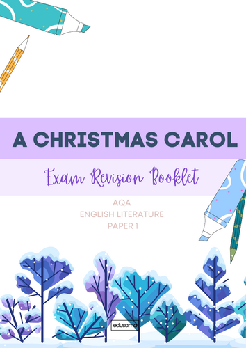 AQA A Christmas Carol Exam Revision Booklet | Teaching Resources