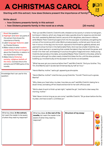 AQA A Christmas Carol Exam Revision Booklet | Teaching Resources