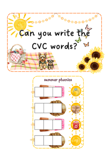 Summer - CVC writing