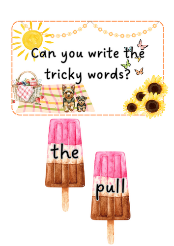 Summer - Tricky words