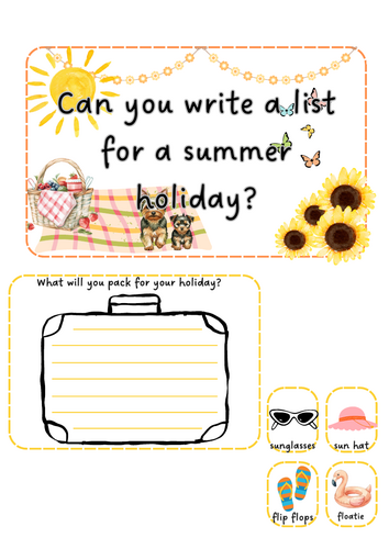 Summer - Holiday packing