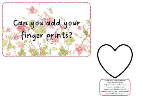 Mother's Day - Finger print poem