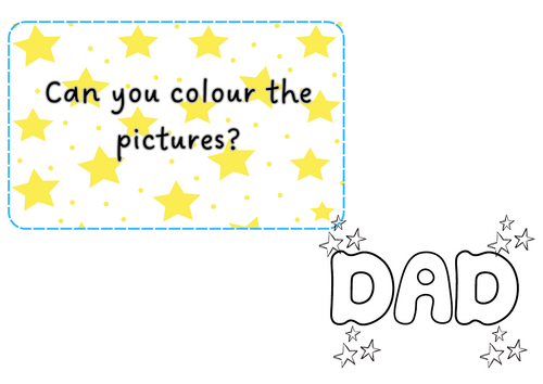 Father's Day - colouring