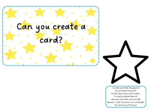Father's Day - fingerprint star poem