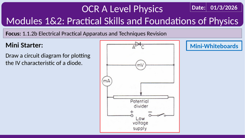 OCR A Level Physics Full Set of Module 1 and 2 Revision Lessons ...