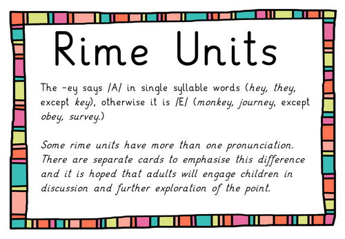 Onset and Rime Cards | Teaching Resources