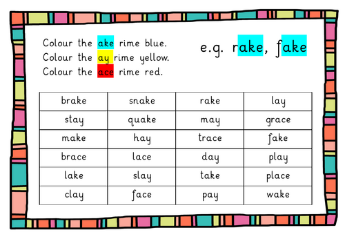 Onset and Rime Cards | Teaching Resources