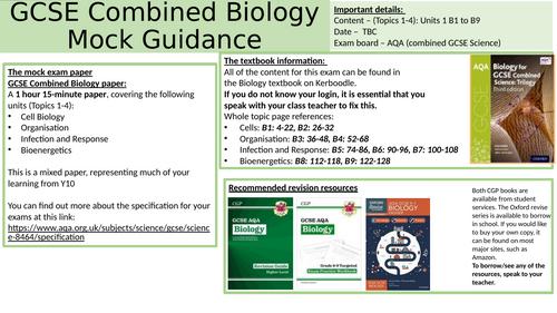 GCSE Combined Biology AQA Podcasts paper 1 | Teaching Resources