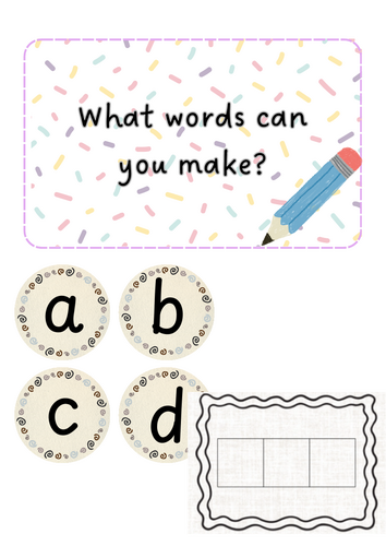 Phonics - Build the words