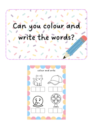 Phonics - Colour and Write