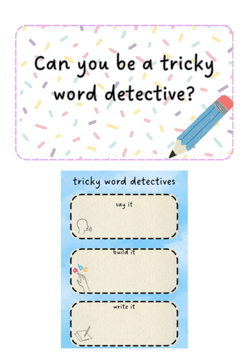 Phonics - Tricky word detectives