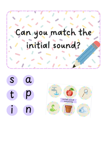 Phonics - Initial sound match