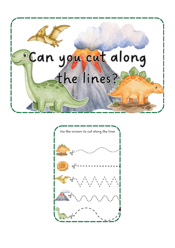 Dinosaurs - Scissor skills